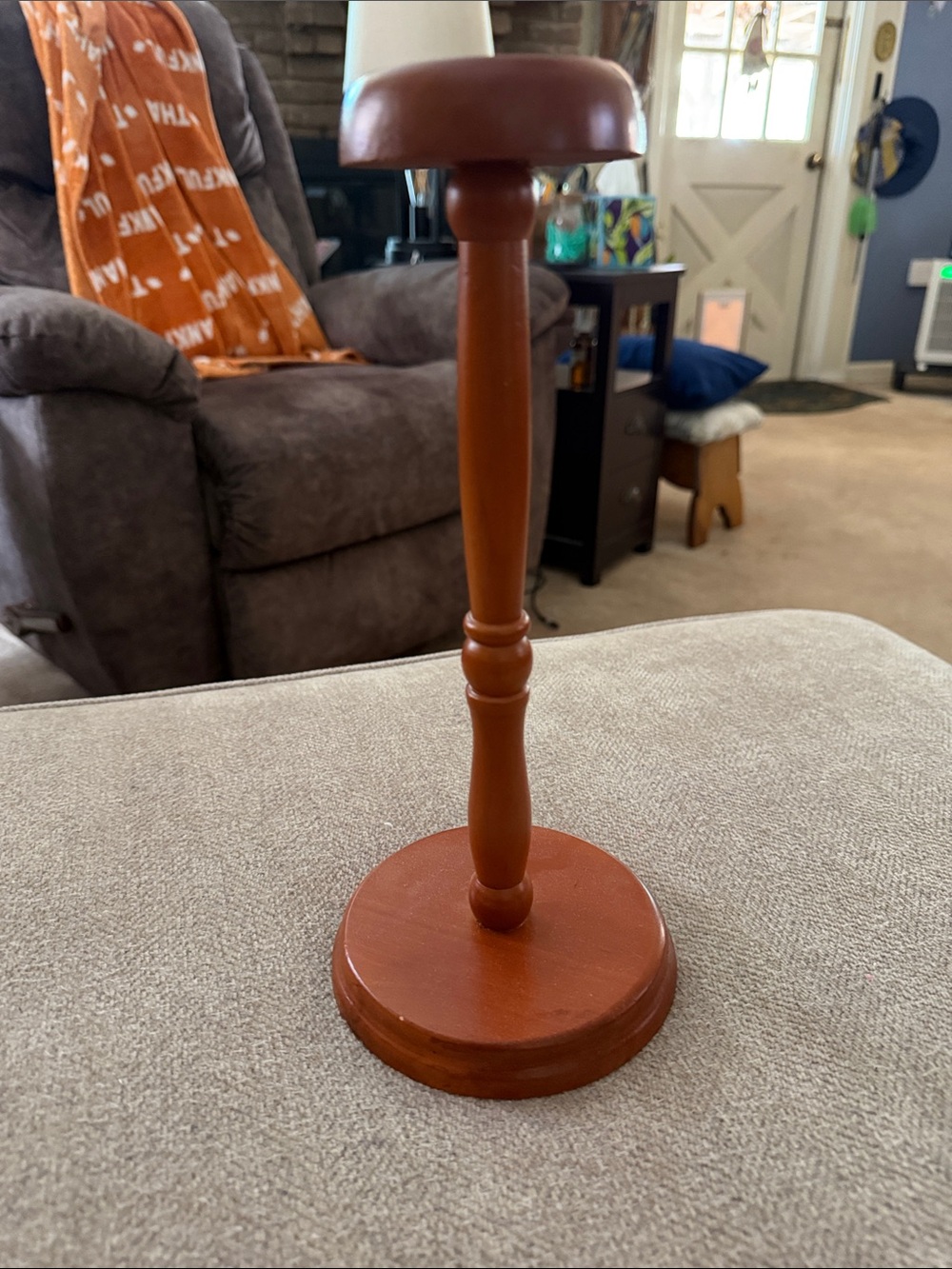 Wooden Display Stand in Brown - Home Storage & Organization